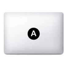 Lettre de votre choix - Sticker Mac