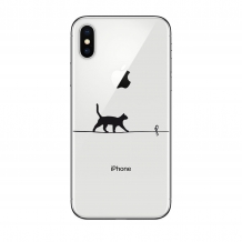 Autocollant Chat Funambule pour iPhone