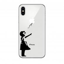 Stickers Fillette Ballon Hair pour iPhone