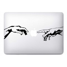 Mains de Dieu et d'Adam Stickers pour MacBook Pro Air