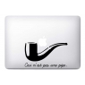 Sticker "Ceci n'est pas une pipe" pour MacBook
