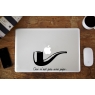 Sticker "Ceci n'est pas une pipe" pour MacBook