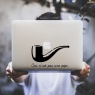 Sticker "Ceci n'est pas une pipe" pour MacBook
