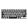 Stickers grossissant avec les caractères agrandis pour clavier MacBook