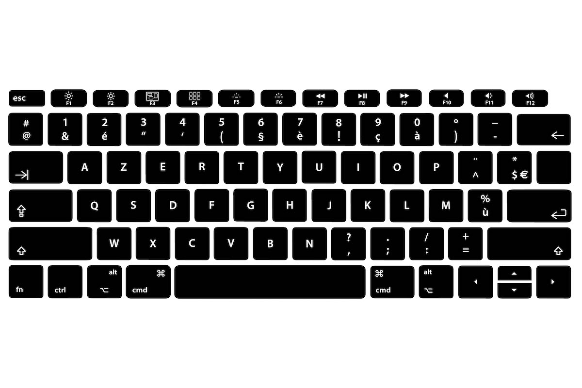 Changer clavier MacBook QWERTY vers AZERTY autocollant