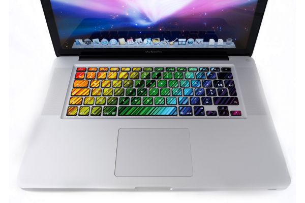 Stickers Arc En Ciel pour clavier MacBook