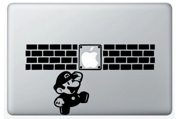 Autocollant Mario pour MacBook