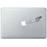 Stickers Origami Avion pour MacBook
