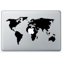 Autocollant World Map pour Mac