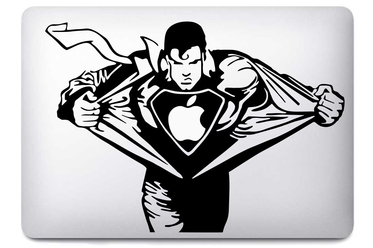Sticker "Superman" pour MacBook