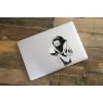 Sticker Blanche Neige Foulard pour MacBook