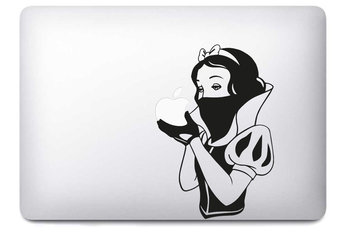 Sticker "Blanche Neige Foulard" pour MacBook