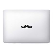 Stickers moustache macbook