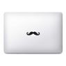 Stickers moustache macbook