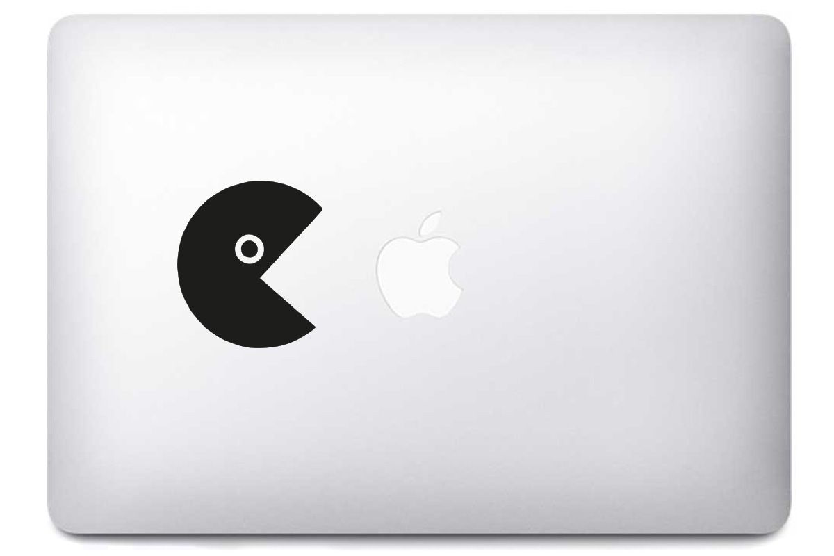 Sticker PacMan pour MacBook et iPad