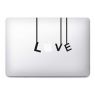 Stickers Love MacBook