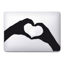 Stickers Main coeur pour MacBook