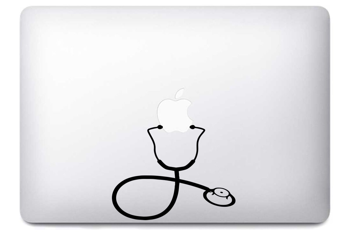 Sticker stéthoscope pour Mac