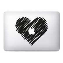 Sticker Coeur pour MacBook