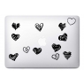 Sticker Multi Coeur pour MacBook