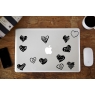 Sticker Multi Coeur pour MacBook