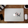 Sticker Chat & Poisson pour MacBook